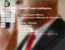 Tablet Screenshot of janusprotectintelligence.com